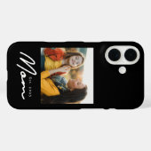 ブラックママになった記念のスクリプト写真 Case-Mate iPhoneケース (裏面 (横))