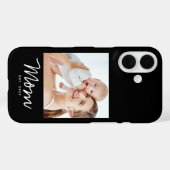 ブラックママになりましたスクリプト写真 Case-Mate iPhoneケース (裏面 (横))