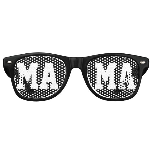 ブラックママママママザーズ・デイ レトロサングラス (正面)