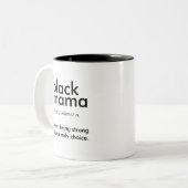 ブラックママ ツートーンマグカップ (正面左)