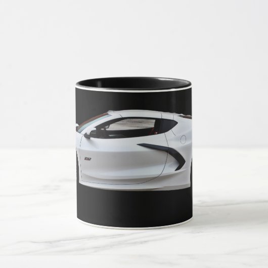 ブラックマモダングのスポーツカー高速カー マグカップ (中央)