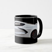 ブラックマモダングのスポーツカー高速カー マグカップ (正面右)