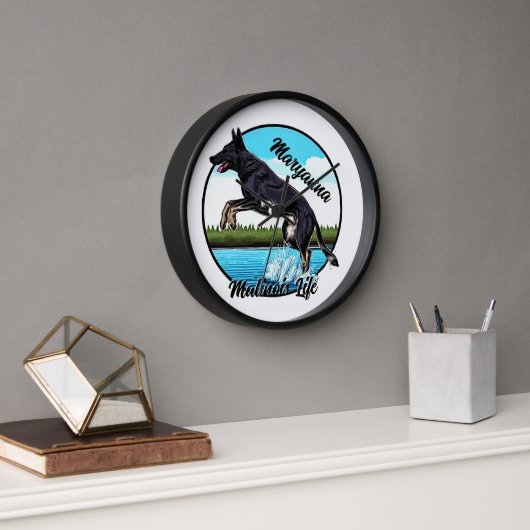 ブラックマリノワ 壁時計 (オフィス)