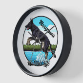 ブラックマリノワ 壁時計 (傾斜)