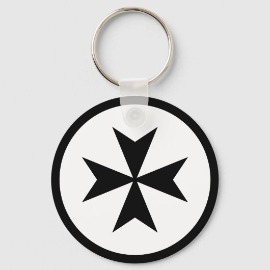 ブラックマルチーズクロス キーホルダー (正面)