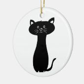 ブラックマンガ子猫 セラミックオーナメント (左)