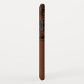 ブラックマンダラメタリック銅背景 Case-Mate iPhoneケース (裏面/右)