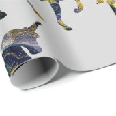 ブラックマンダラユニコーンアート ラッピングペーパー (ロールコーナー)