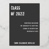 ブラックマン2022 (教育)卒業招待状 箔シーズンカード (裏面)