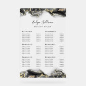 ブラックマーブリングデザイン価格表 アクリルサイン (正面)