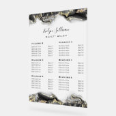 ブラックマーブリングデザイン価格表 アクリルサイン (傾斜)