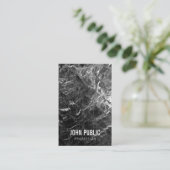 ブラックマーブルシンプルテンプレートモダンプロフェッショナル 名刺 (スタンド正面)