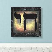 ブラックマーブルズテクスチャチャイシンボルウォールアートキャンバス キャンバスプリント (インサイチュ (ウッドフロア))