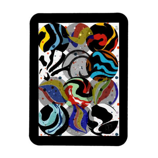 ブラックマーブルズマグネット マグネット (縦)