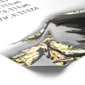 ブラックマーブルデザイン価格リストポスター ポスター (角)