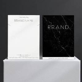 ブラックマーブルネックレスジュエリーディスプレイカード