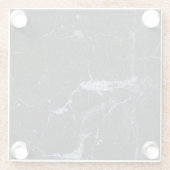 ブラックマーブルパターン ガラスコースター (裏面)