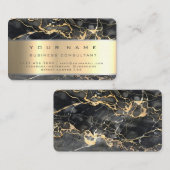 ブラックマーブルプロフェッショナルビジネスコンサルタント 名刺 (正面/裏面)