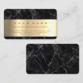 ブラックマーブルプロフェッショナルビジネスコンサルタント 名刺 (正面/裏面)