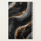 ブラックマーブルモノグラムモダンアポイントメントブック プランナー手帳 (裏面)