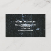 ブラックマーブル名刺 名刺 (裏面)