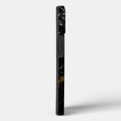 ブラックマーブル エリート Case-Mate iPhoneケース (裏面 / 右)