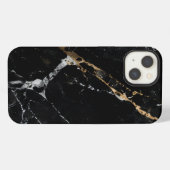 ブラックマーブル エリート iPhoneケース (裏面横)
