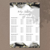 ブラックマーブル デザイン 価格表 ポスター