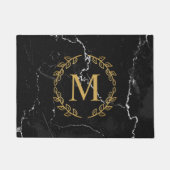 ブラックマーブル ドアマット (正面)