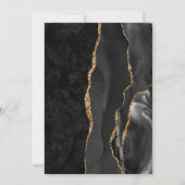 ブラックマーブル&金ゴールドアゲートディナーリハーサル 招待状 (裏面)