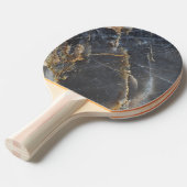 ブラックマーブル&金ゴールドストーン 卓球ラケット (正面アングル)