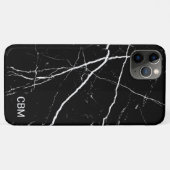 ブラックマーブル Case-Mate iPhoneケース (裏面(横))
