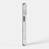 ブラックマーブル iPhone 15ケース (右側面)