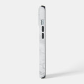 ブラックマーブル iPhone 15ケース (左側面)