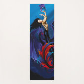 ブラックマーメイドウォータードラゴンズ紫 ヨガマット (正面)