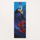 ブラックマーメイドウォータードラゴンズ紫 ヨガマット (裏面)