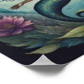 ブラックマーメイドグリーン ポスター (角)