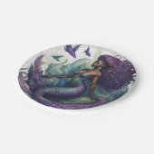 ブラックマーメイドパープル ペーパープレート (アングル)