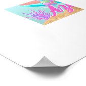 ブラックマーメイドプリンセス6thバースデーパーティー ポスター (角)