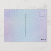 ブラックマーメイドベビーシャワー招待状 ポストカード (裏面)