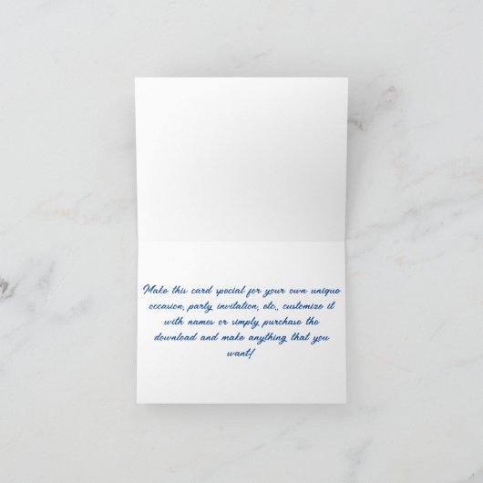 ブラックマーメイド好きアルコ鮮やかールインク カード (内部)