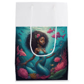 ブラックマーメイド海 ミディアムペーパーバッグ (裏面)