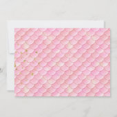 ブラックマーメイド誕生日パーティーの招待 招待状 (裏面)