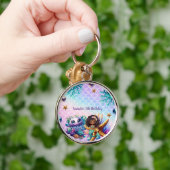 ブラックマーメイド誕生日 キーホルダー (手)