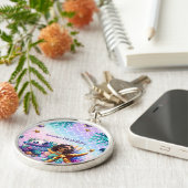 ブラックマーメイド誕生日 キーホルダー (側面)