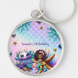 ブラックマーメイド誕生日 キーホルダー