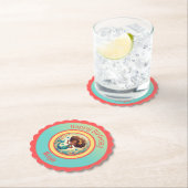 ブラックマーメイド誕生日 ペーパーコースター (インサイチュ)