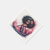 ブラックマーメイド スタンダードカクテルナプキン (角)