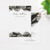 ブラックマーリングデザインジュエリー表示カード (デスク)