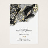 ブラックマーリングデザインジュエリー表示カード (裏面)